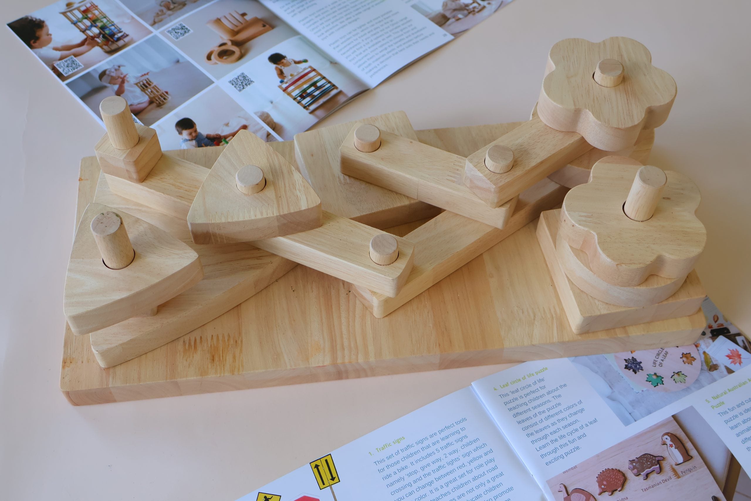 Activity Toys: Stack a block board 14 pcs