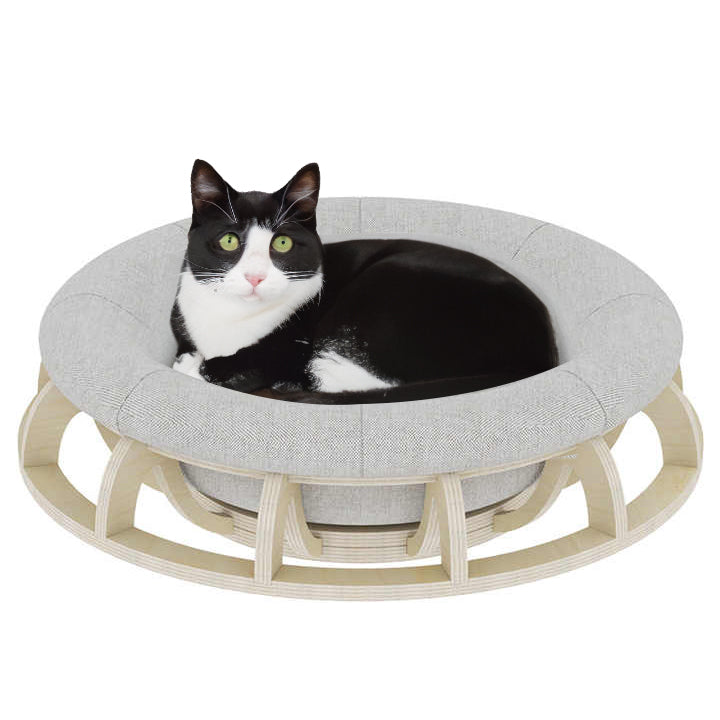 Cat Toys: Timber Gyro Cat Nest Bed