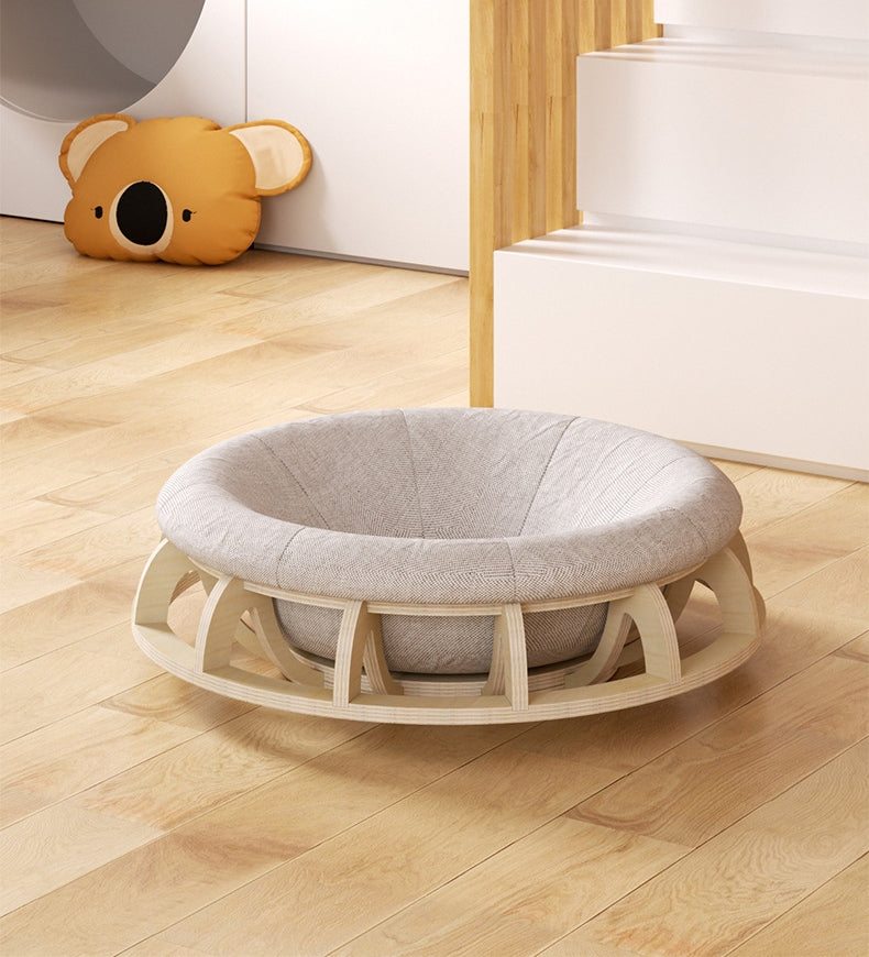 Cat Toys: Timber Gyro Cat Nest Bed