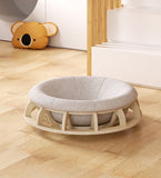 Cat Toys: Timber Gyro Cat Nest Bed