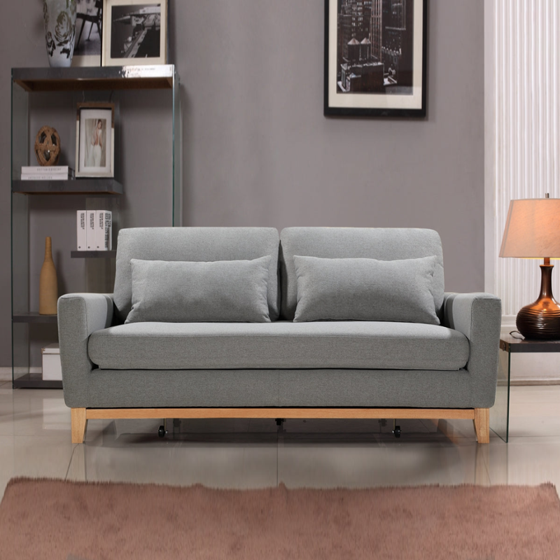 Sofas & Sofa Beds: SHASA 2 Seater Pull-out Sofa bed Grey celadon