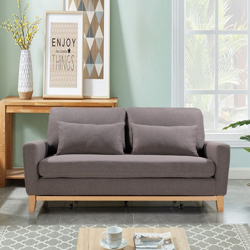 Sofas & Sofa Beds: SHASA 2 Seater Pull-out Sofa bed Grey taupe