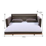 Sofas & Sofa Beds: SHASA 2 Seater Pull-out Sofa bed Grey taupe