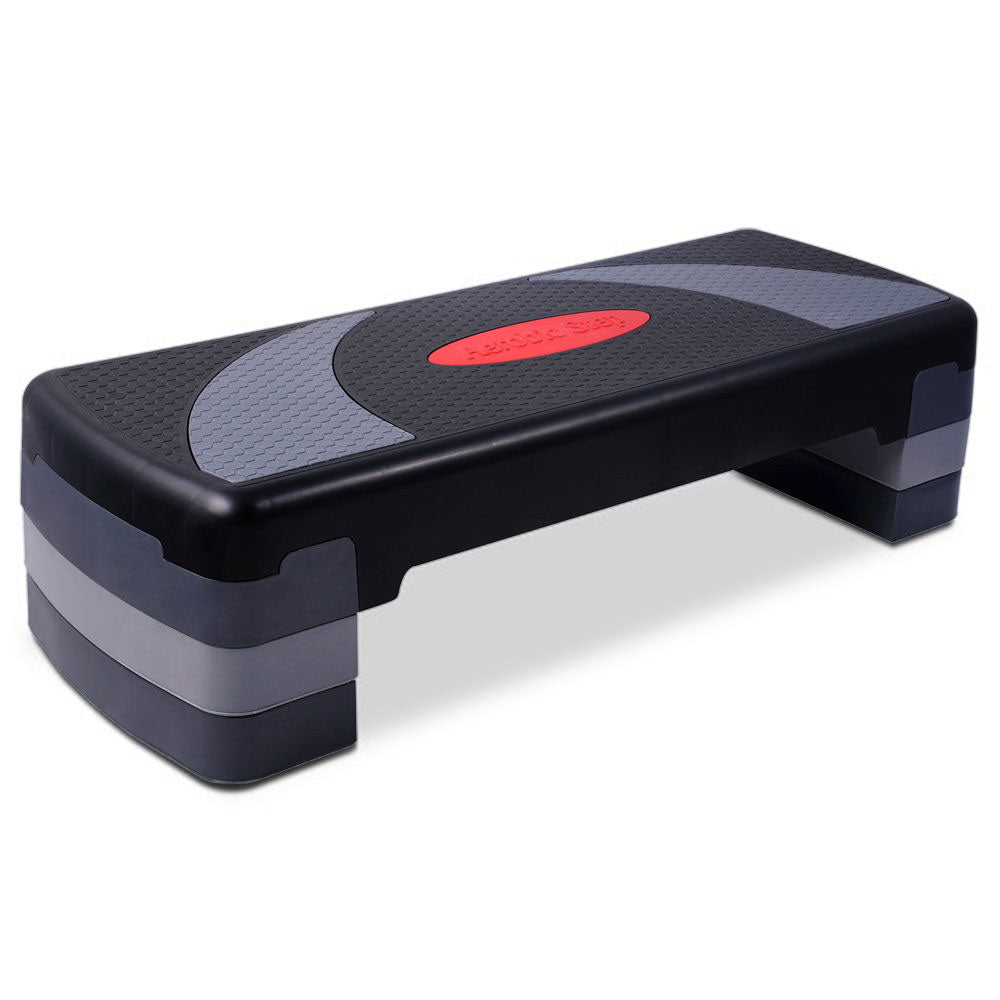 Gym & Training Step: 3 Levels Aerobic Workout Home Gym 4 Block Bench Step Stepper