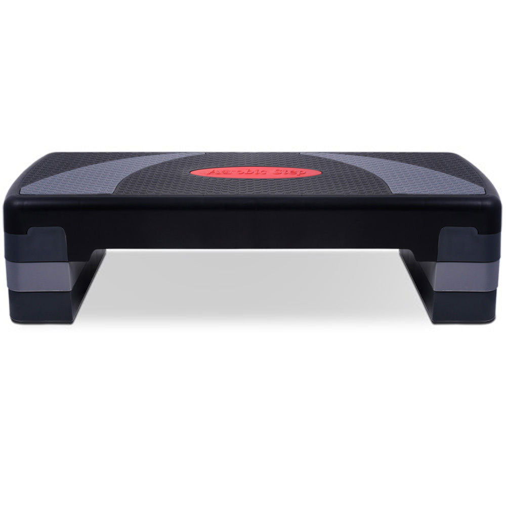 Gym & Training Step: 3 Levels Aerobic Workout Home Gym 4 Block Bench Step Stepper