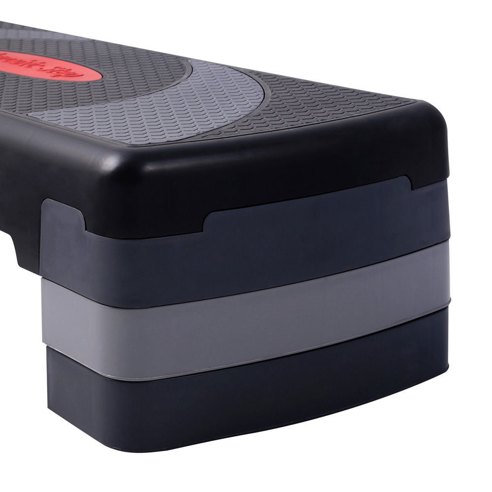 Gym & Training Step: 3 Levels Aerobic Workout Home Gym 4 Block Bench Step Stepper