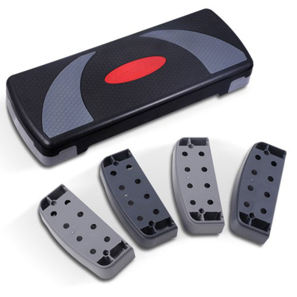 Gym & Training Step: 3 Levels Aerobic Workout Home Gym 4 Block Bench Step Stepper
