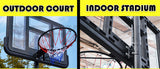 Basketball & Basketball Accessories: Basketball Hoop Stand System Portable Adjustable Height Ring Backboard Net Rim