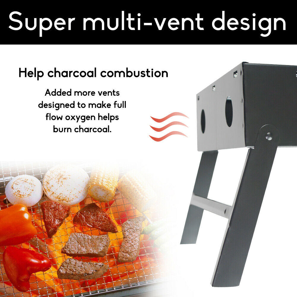 BBQ Tools: Outdoor Camping Portable & Foldable Charcoal BBQ Grill Hibachi Picnic Barbecue