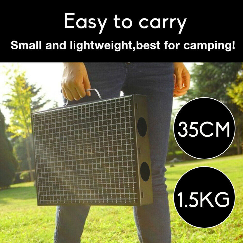BBQ Tools: Outdoor Camping Portable & Foldable Charcoal BBQ Grill Hibachi Picnic Barbecue