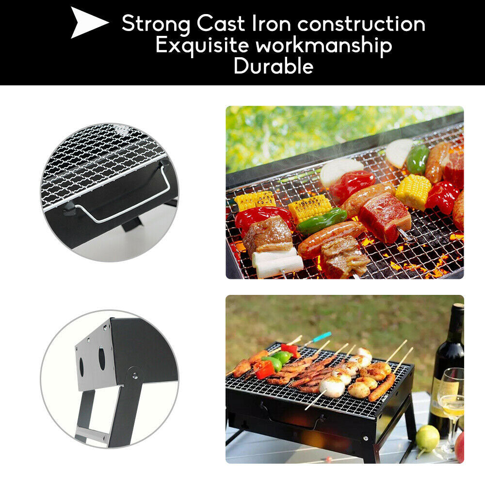 BBQ Tools: Outdoor Camping Portable & Foldable Charcoal BBQ Grill Hibachi Picnic Barbecue