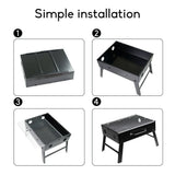 BBQ Tools: Outdoor Camping Portable & Foldable Charcoal BBQ Grill Hibachi Picnic Barbecue