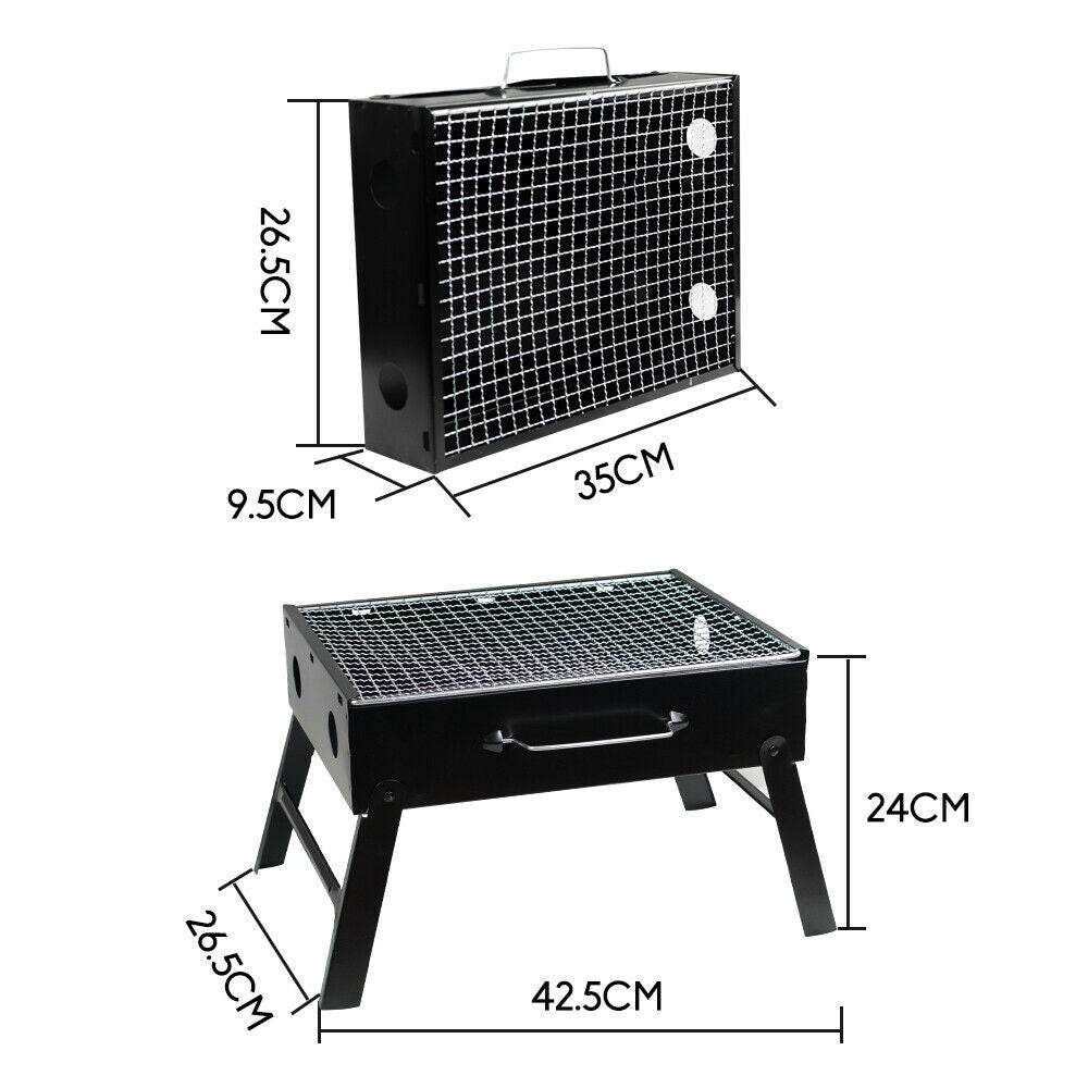 BBQ Tools: Outdoor Camping Portable & Foldable Charcoal BBQ Grill Hibachi Picnic Barbecue
