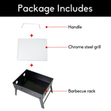 BBQ Tools: Outdoor Camping Portable & Foldable Charcoal BBQ Grill Hibachi Picnic Barbecue
