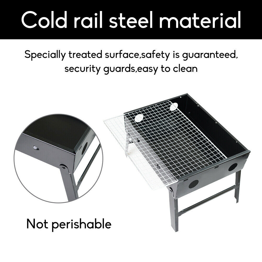 BBQ Tools: Outdoor Camping Portable & Foldable Charcoal BBQ Grill Hibachi Picnic Barbecue