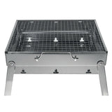 BBQ Tools: Portable Stainless Steel BBQ Charcoal Wood Outdoor Barbecue Grill Camping Picnic
