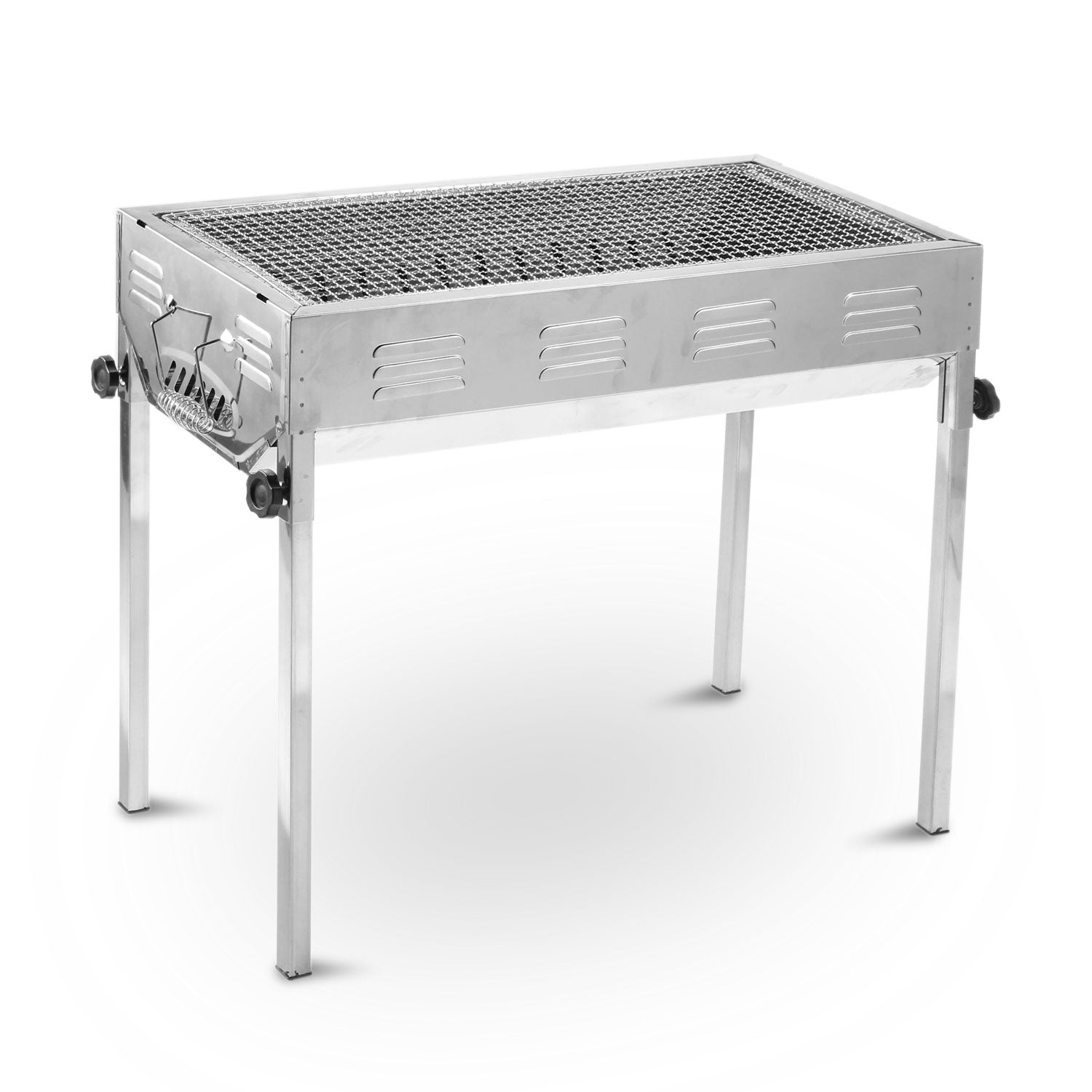 BBQ Tools: Stainless Steel Portable Outdoor BBQ Barbecue Grill Set Charcoal Kebab Picnic Camping Sets Large