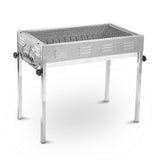 BBQ Tools: Stainless Steel Portable Outdoor BBQ Barbecue Grill Set Charcoal Kebab Picnic Camping Sets Large