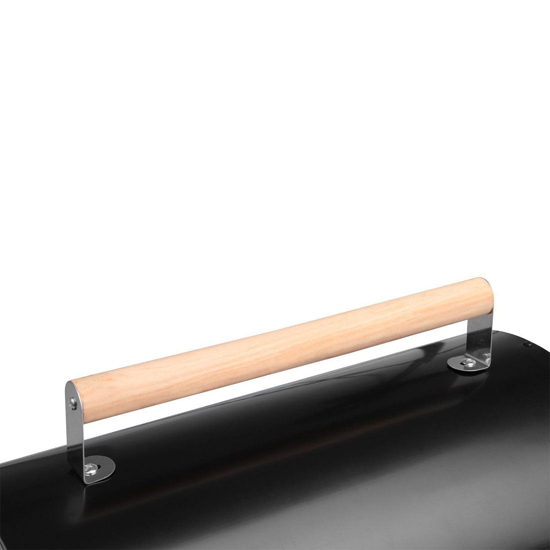 BBQ Tools: Stainless Steel BBQ Barrel Charcoal Smoker Portable Foldable Barbecue Camping Black