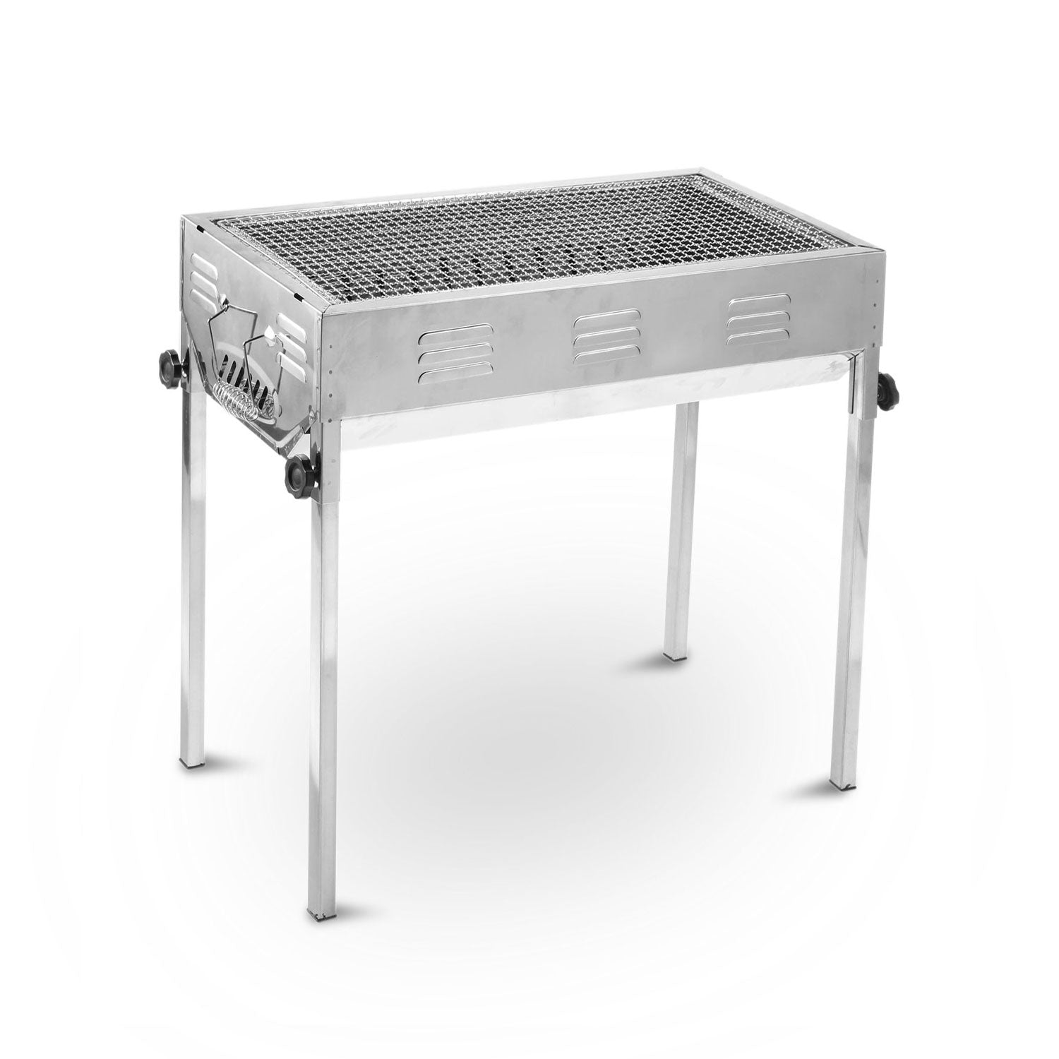 BBQ Tools: Stainless Steel Portable Outdoor BBQ Barbecue Grill Set Charcoal Kebab Picnic Camping Sets Medium