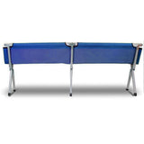 Camp Furniture: Camping Bed Folding Stretcher Light Weight w/ Carry Bag Camp Portable - blue