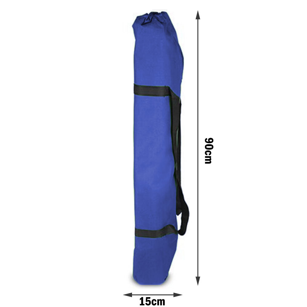 Camp Furniture: Camping Bed Folding Stretcher Light Weight w/ Carry Bag Camp Portable - blue