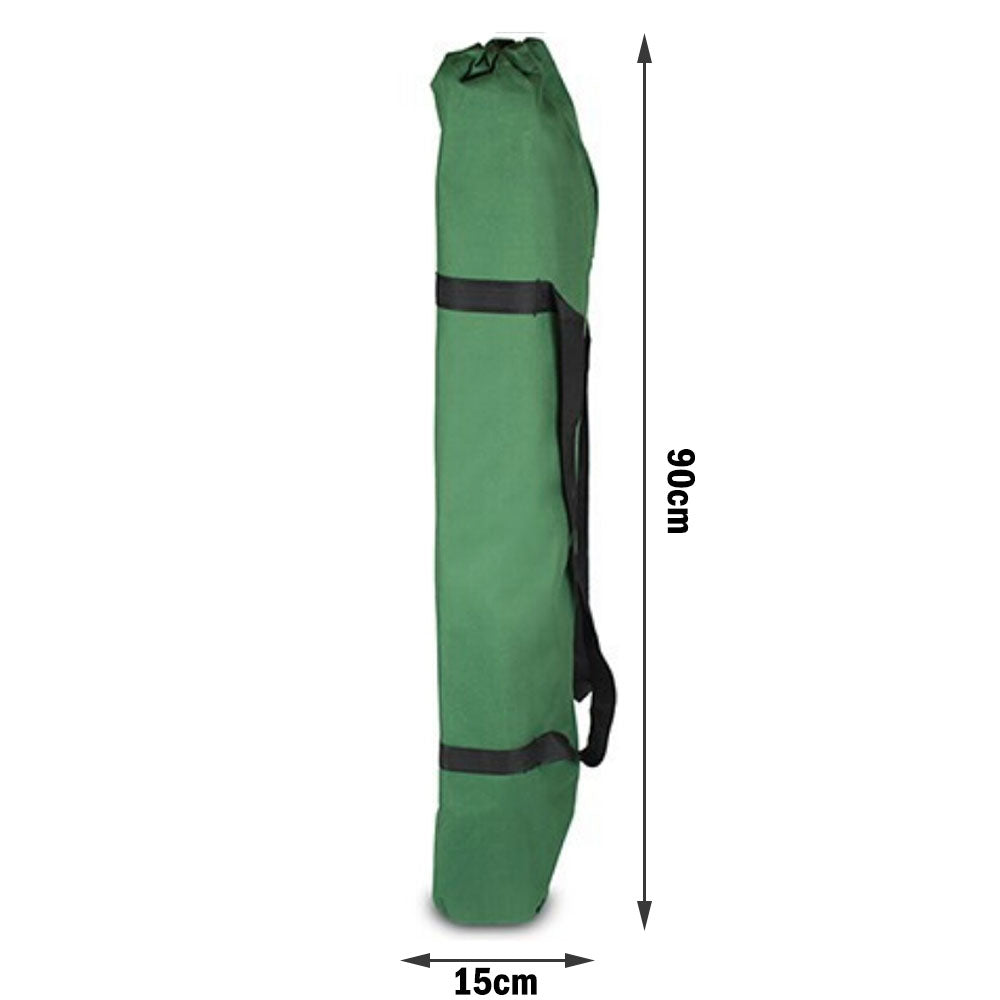 Camp Furniture: Camping Bed Folding Stretcher Light Weight w/ Carry Bag Camp Portable - green