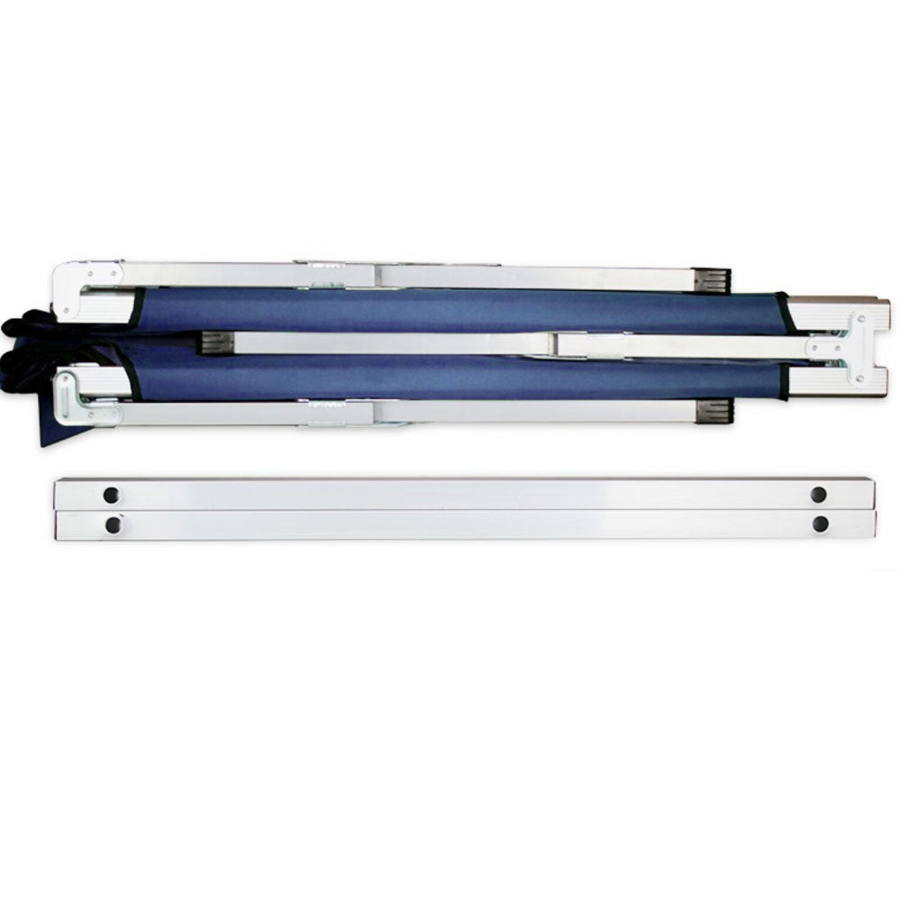 Golf Accessories: Camping Bed Folding Stretcher Light Weight w/ Carry Bag Camp Portable - navy
