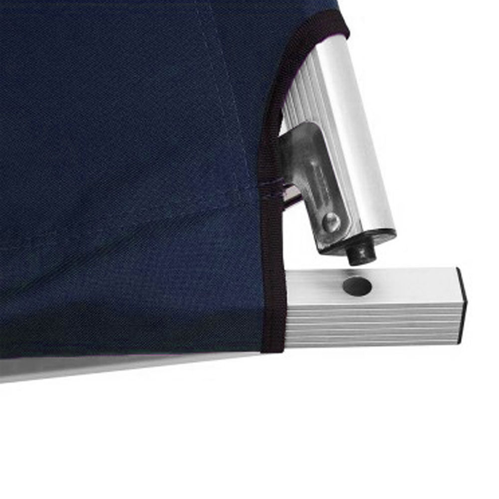 Golf Accessories: Camping Bed Folding Stretcher Light Weight w/ Carry Bag Camp Portable - navy