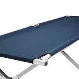 Golf Accessories: Camping Bed Folding Stretcher Light Weight w/ Carry Bag Camp Portable - navy