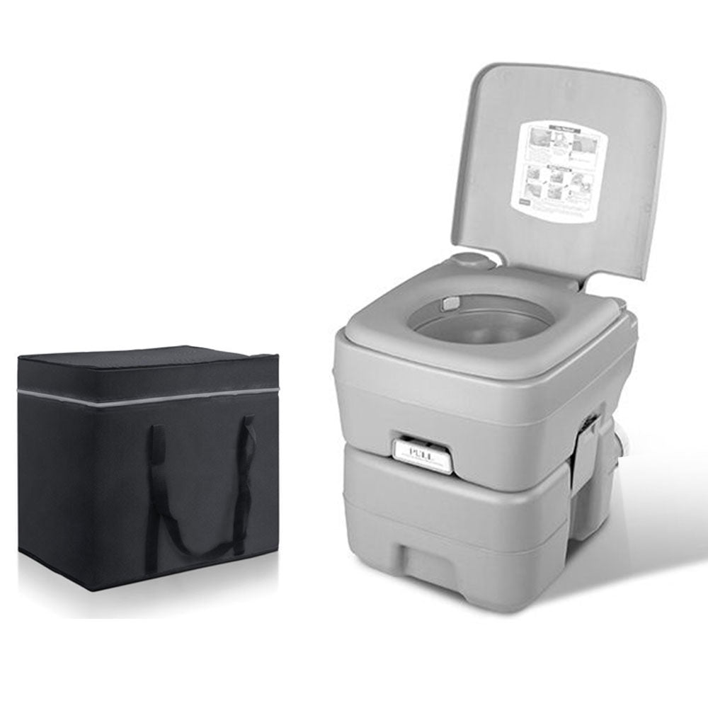 Portable Toilets & Showers: 20L Outdoor Portable Camping Toilet With Carry Bag