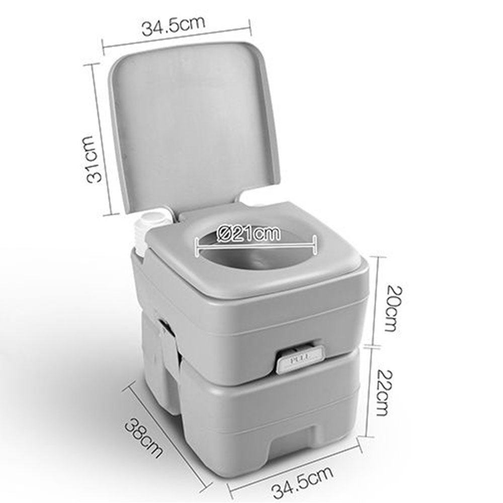 Portable Toilets & Showers: 20L Outdoor Portable Camping Toilet With Carry Bag