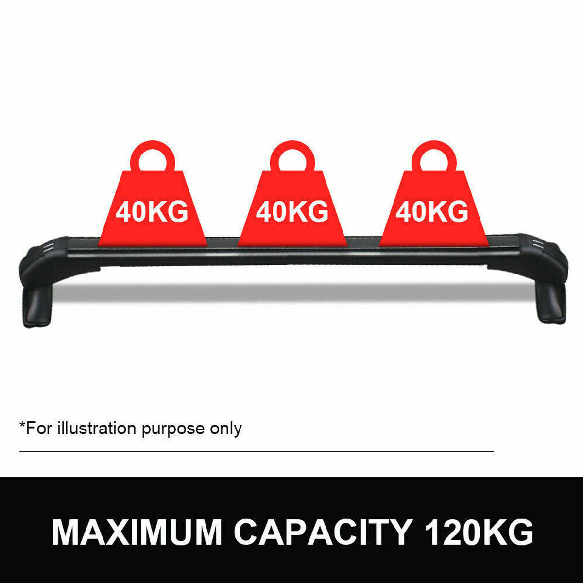 Awnings: 105cm Universal Car Roof Racks Carrier Adjustable Cross Bars Aluminium Alloy Lockable