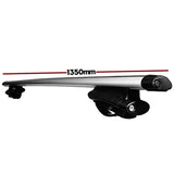 1350mm 54'' Universal Car Top Roof Rack Cross Bars Aluminum Alloy Aero Lockable