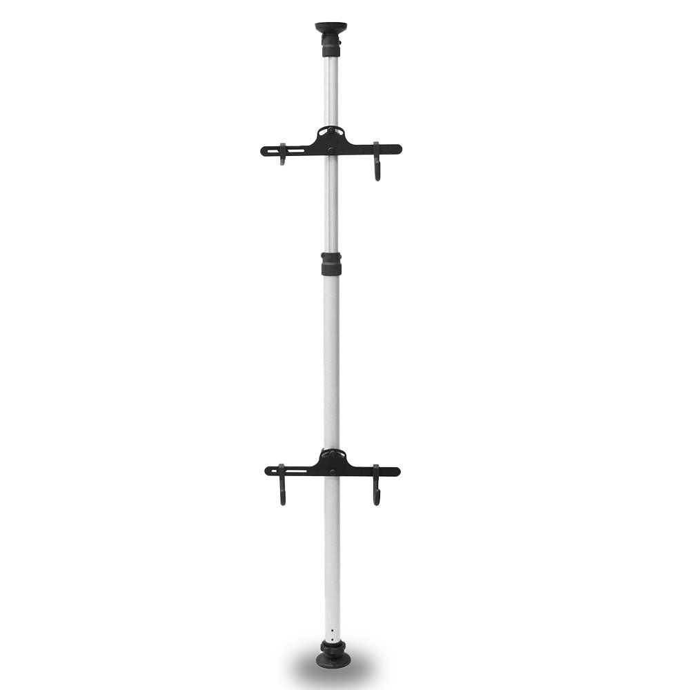 Bicycle Stands & Storage: Heavy Duty Aluminum Alloy 2 Bike Bicycle Hanger Parking Rack Storage Stand To 4M