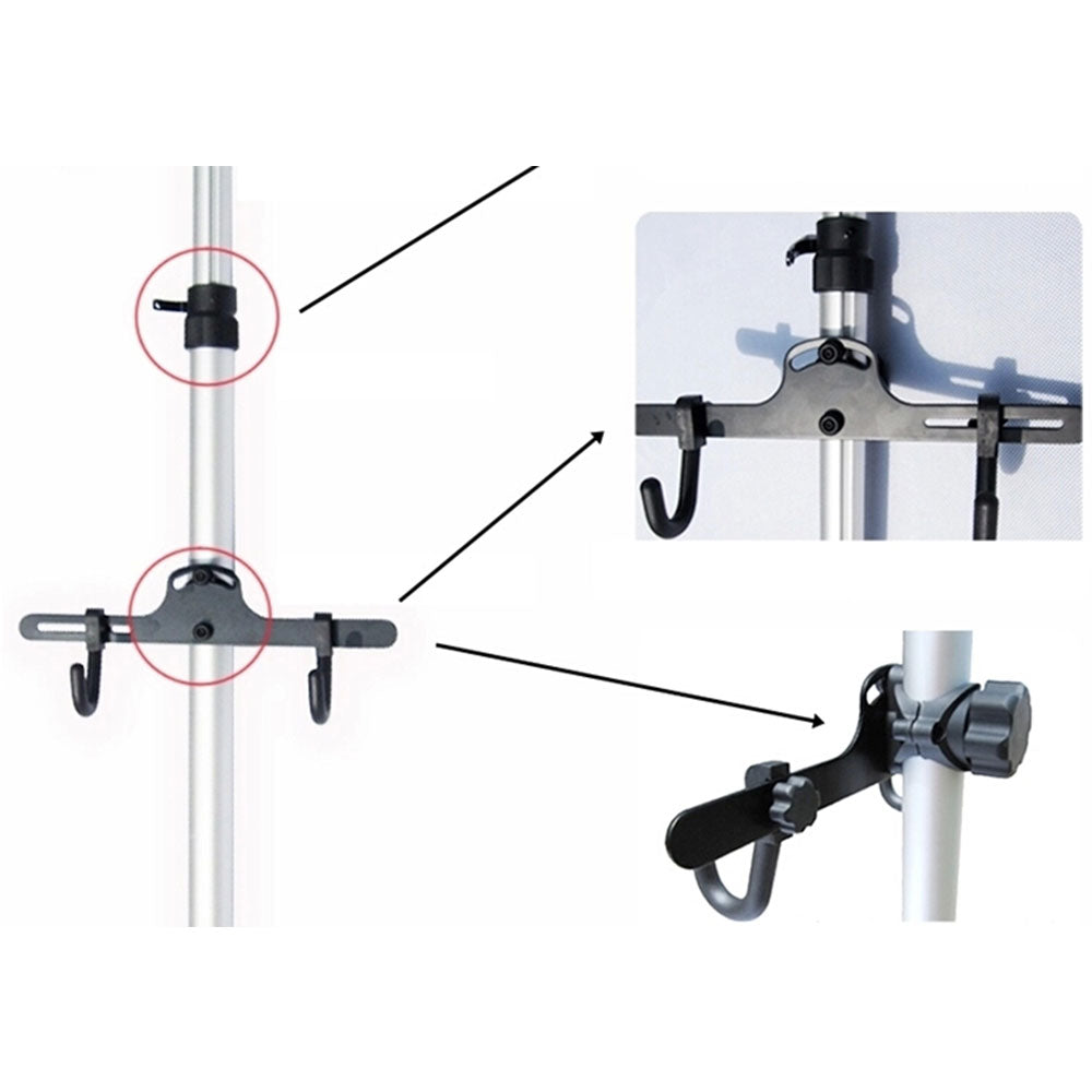 Bicycle Stands & Storage: Heavy Duty Aluminum Alloy 2 Bike Bicycle Hanger Parking Rack Storage Stand To 4M