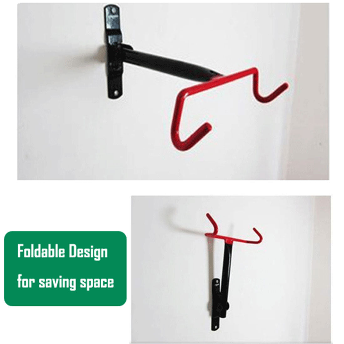 Bicycle Stands & Storage: Large Premium Bike Bicycle Hanger Hook Wall Mounted Garage Storage Rack Mount