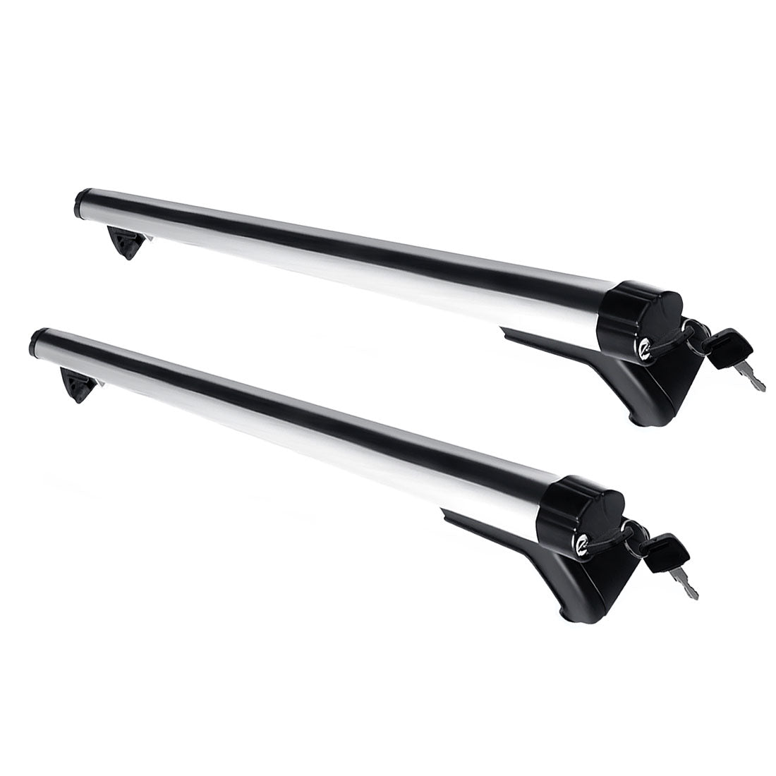 Cross Bar: 125CM Universal Adjustable Aluminum Alloy Car Roof Rack Cross Bars Carrier Lock