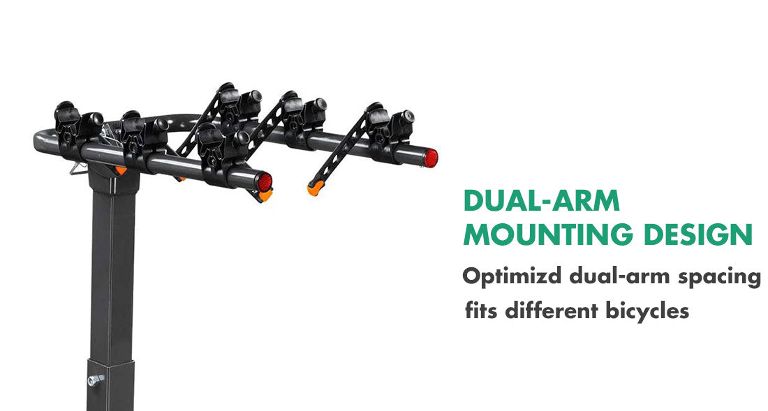 Bicycle Stands & Storage: 3 Bike Rack Bicycle Car Rear Carrier 2" Steel Foldable Steel Hitch Mount Towbar