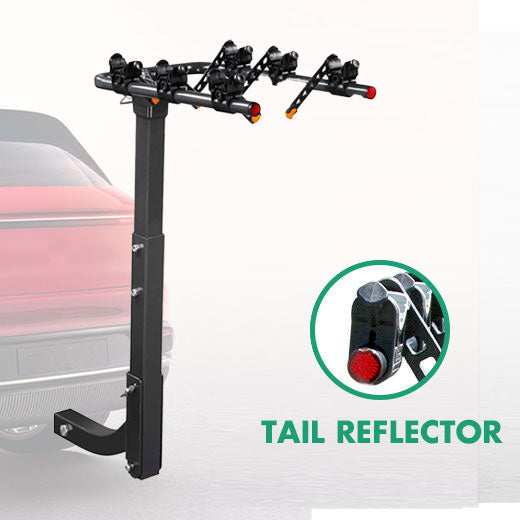 Bicycle Stands & Storage: 3 Bike Rack Bicycle Car Rear Carrier 2" Steel Foldable Steel Hitch Mount Towbar