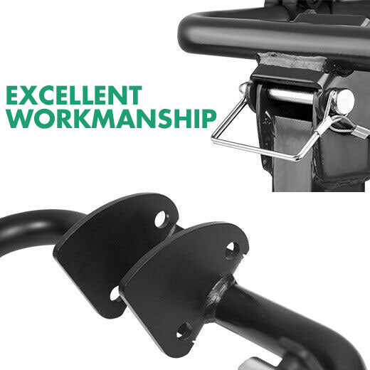 Bicycle Stands & Storage: 3 Bike Rack Bicycle Car Rear Carrier 2" Steel Foldable Steel Hitch Mount Towbar