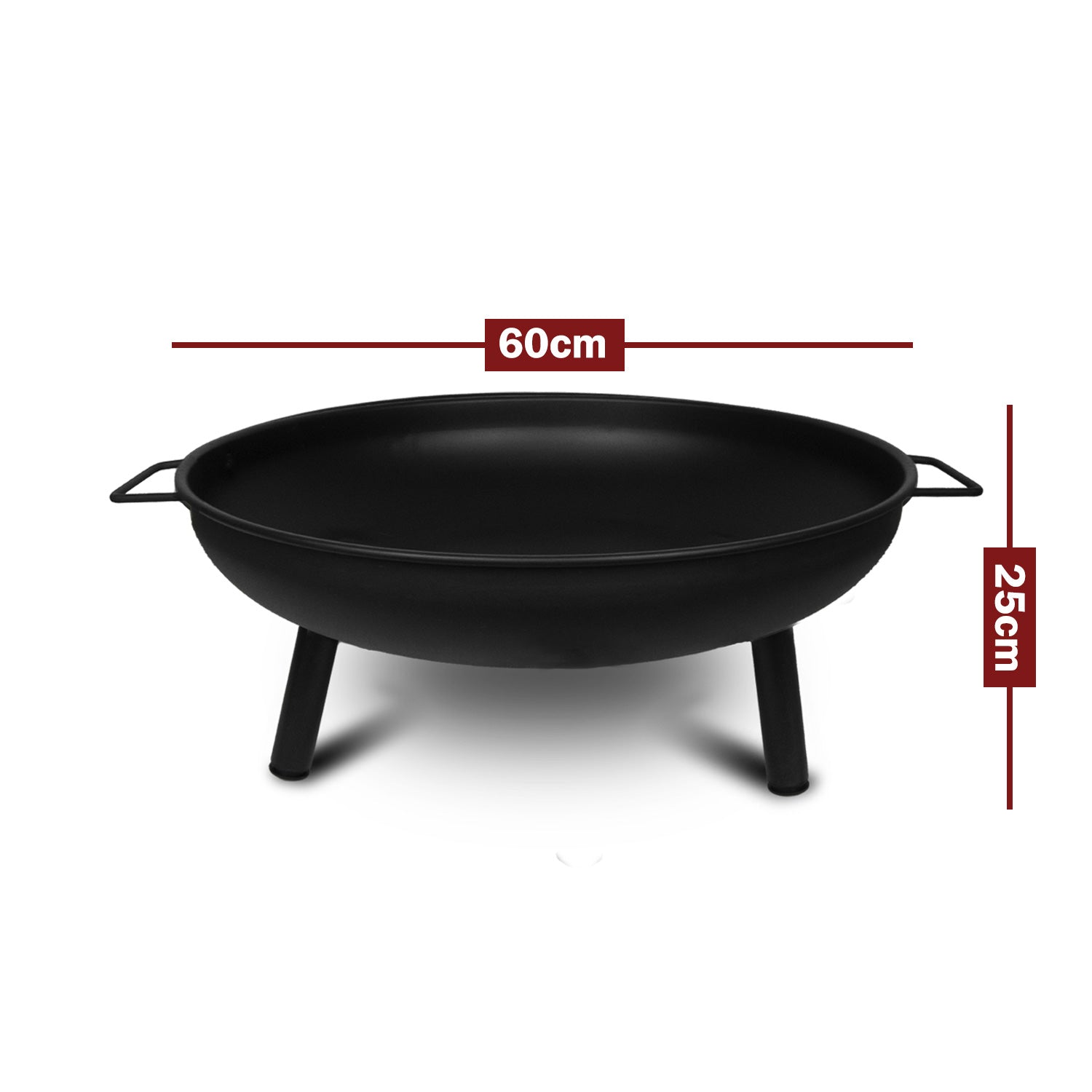 Fire Pits: Portable Outdoor Fire Pit Fireplace Open Patio Heater Garden Plant Bowl Steel