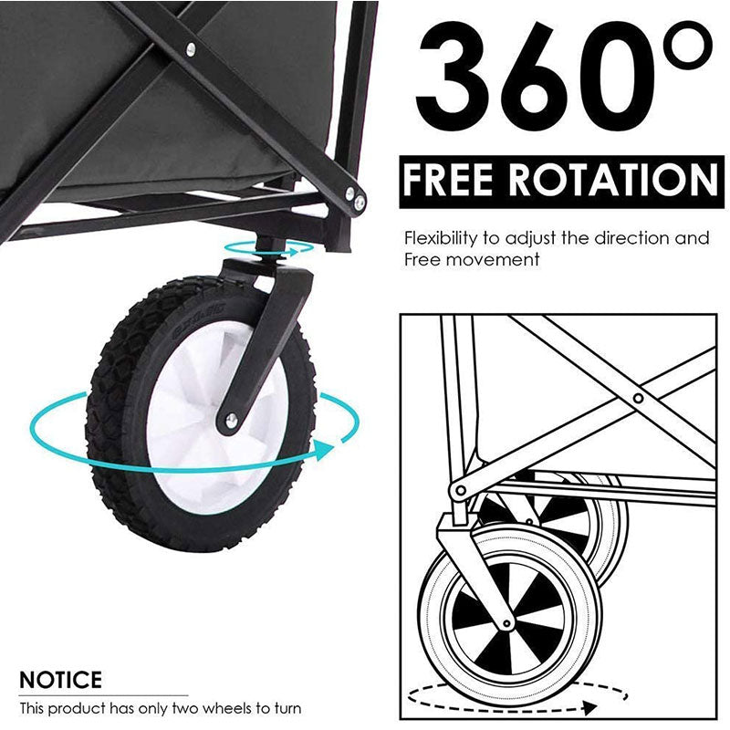 Camp Furniture: Foldable Collapsible Wagon Cart Garden Beach Outdoor Shopping Trolley Fishing Camping
