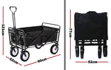 Camp Furniture: Foldable Collapsible Wagon Cart Garden Beach Outdoor Shopping Trolley Fishing Camping