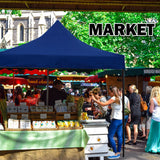 Canopies & Gazebos: 3x3m Pop Up Gazebo Outdoor Tent Folding Marquee Party Camping Market Canopy - blue