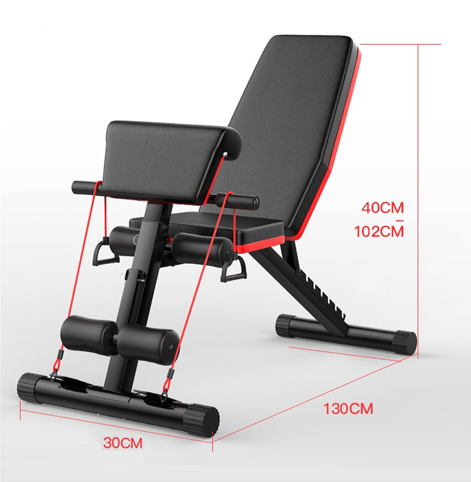 Gymnastics: Adjustable FID Ab Abdominal Weight Press Bench Fitness Incline Sit up Gym Flat