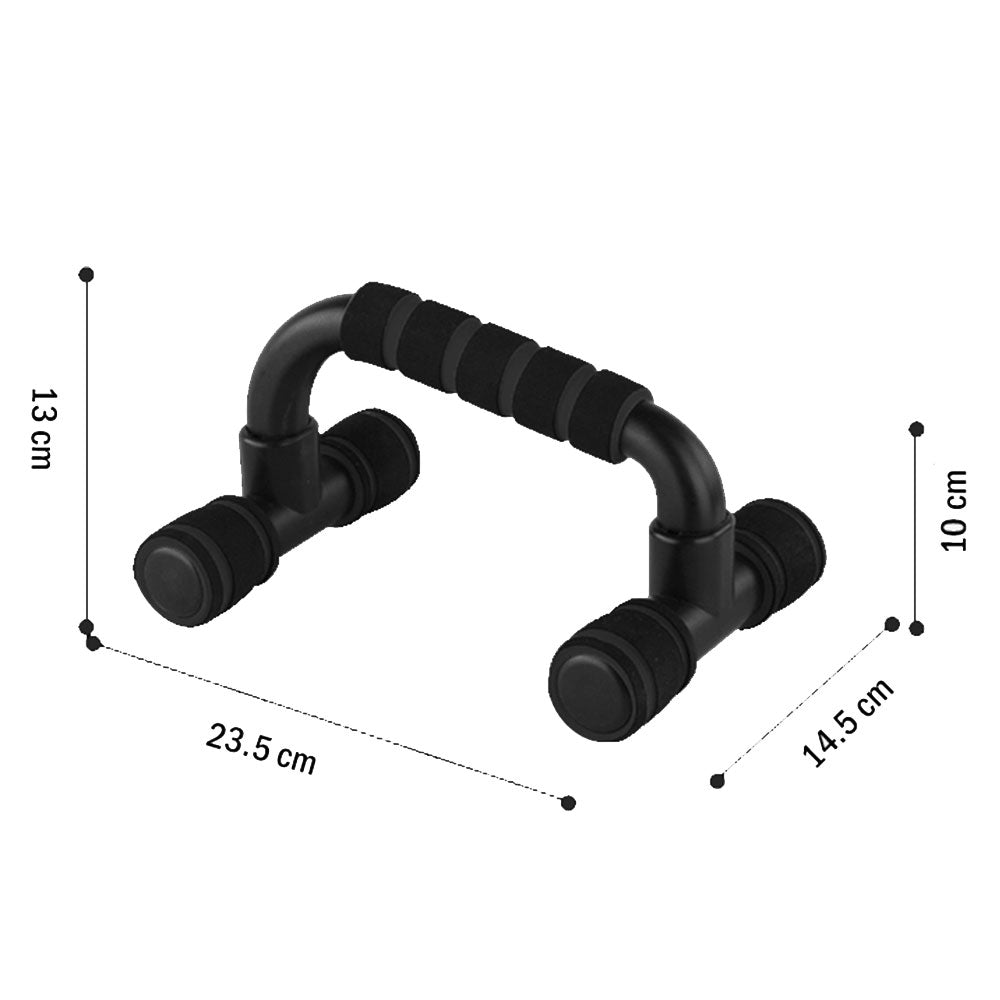 Gym Equipment & Accessories: Push Up Bar handle Push-up Stand Grip For Home Fitness Exercise Workout - black
