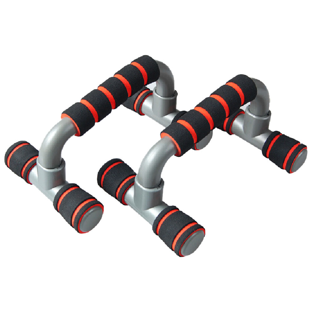Gym Equipment & Accessories: Push Up Bar handle Push-up Stand Grip For Home Fitness Exercise Workout - red