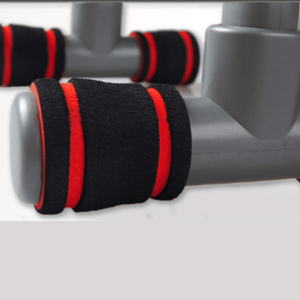 Gym Equipment & Accessories: Push Up Bar handle Push-up Stand Grip For Home Fitness Exercise Workout - red