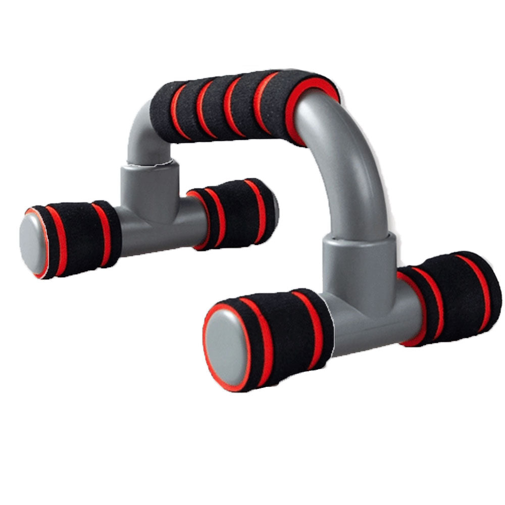 Gym Equipment & Accessories: Push Up Bar handle Push-up Stand Grip For Home Fitness Exercise Workout - red